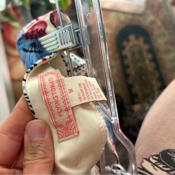 Flying Tomato Anthropologie Boho Multicolor Floral High Waist Women's Shorts M - Picture 13 of 16